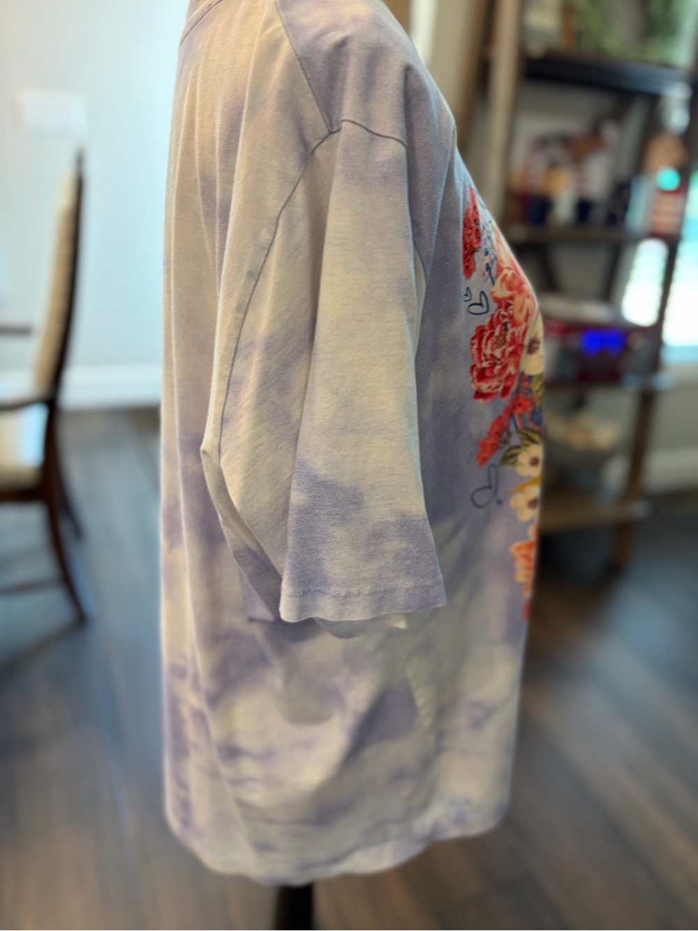 Johnny Was Light Purple Washed Crewneck Tee - Picture 2 of 6